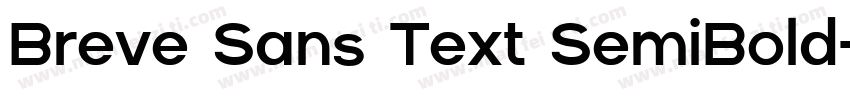 Breve Sans Text SemiBold字体转换